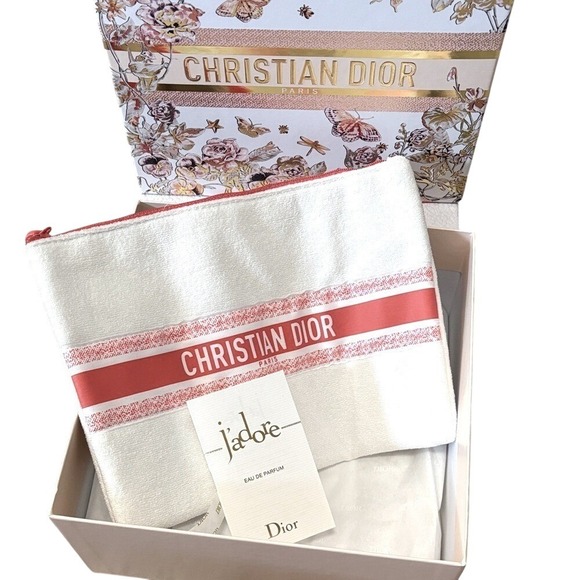 Christian Dior Handbags - Christian Dior Giftable Set J'adore and Cosmetic Bag Pouch with Box New